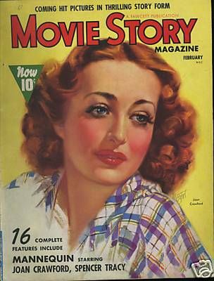 MOVIE STORY magazine side cover February 1938