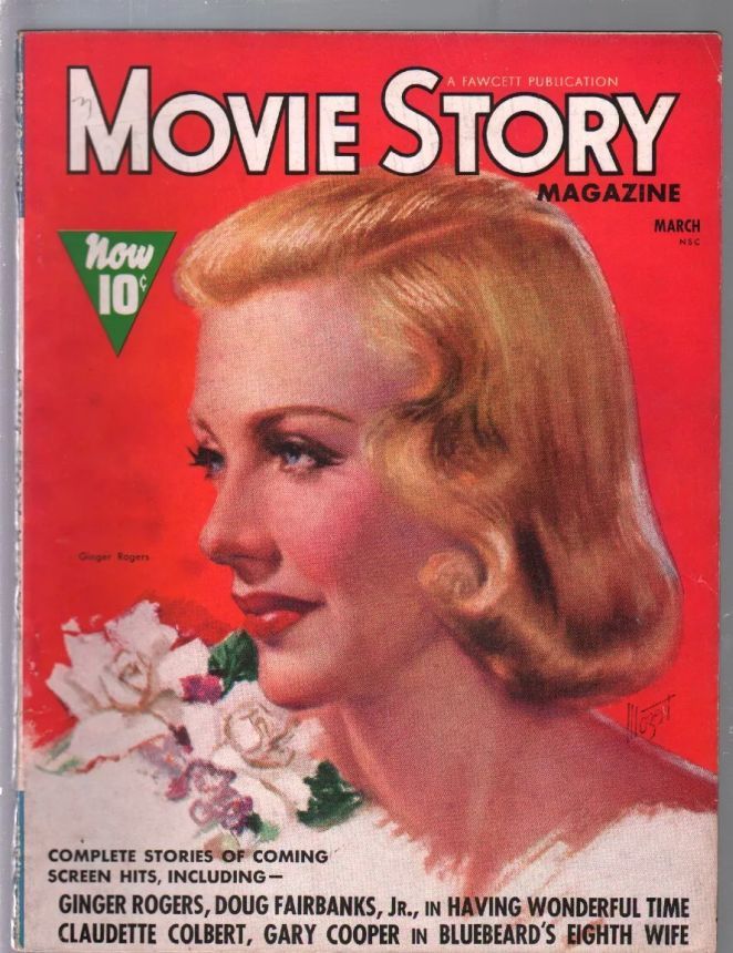 MOVIE STORY magazine side cover March 1938