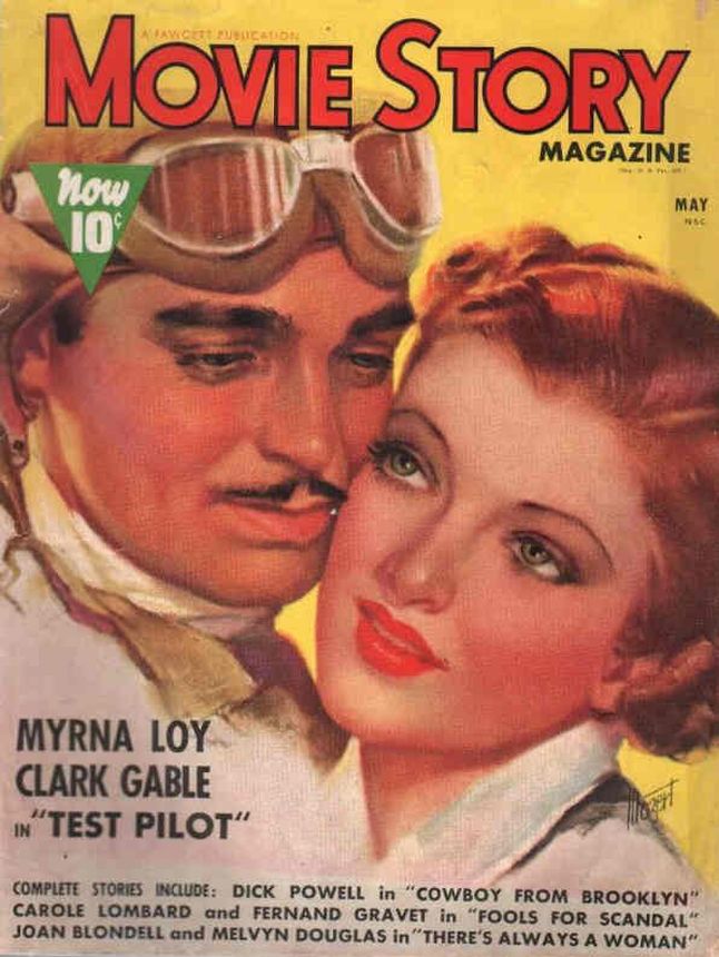 MOVIE STORY magazine side cover May 1938
