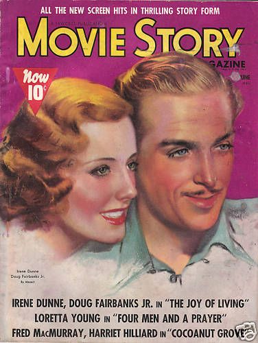 MOVIE STORY magazine side cover June 1938