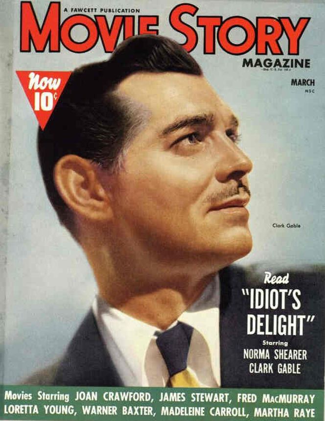 MOVIE STORY magazine side cover March 1939
