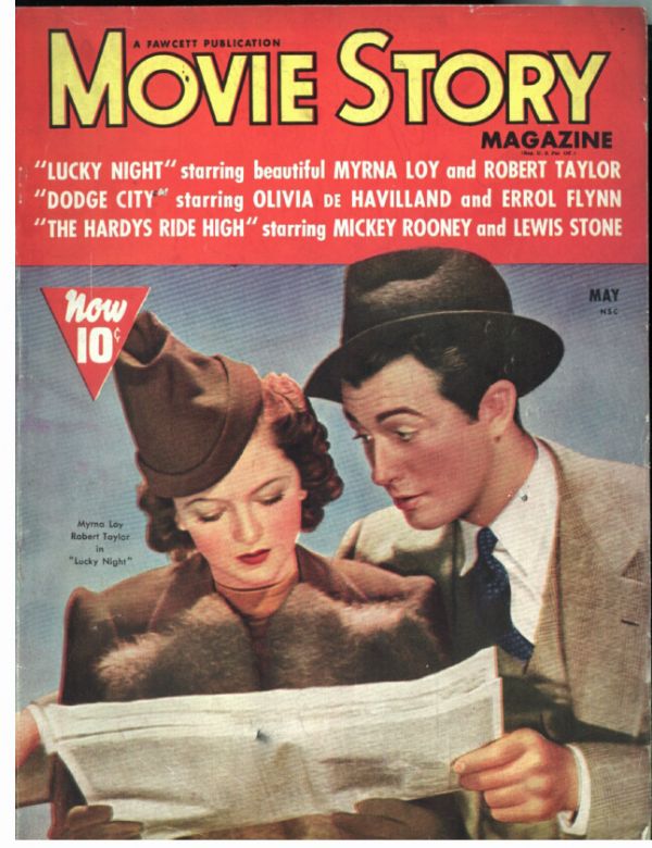MOVIE STORY magazine side cover May 1939