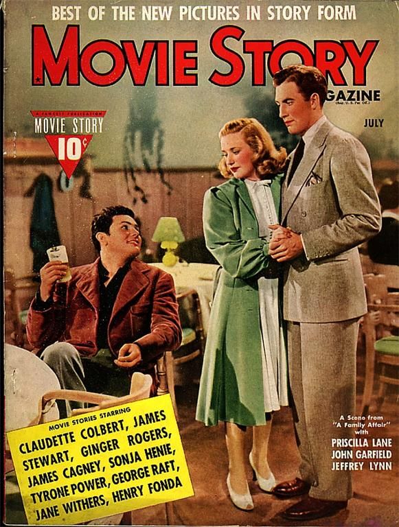 MOVIE STORY magazine side cover July 1939