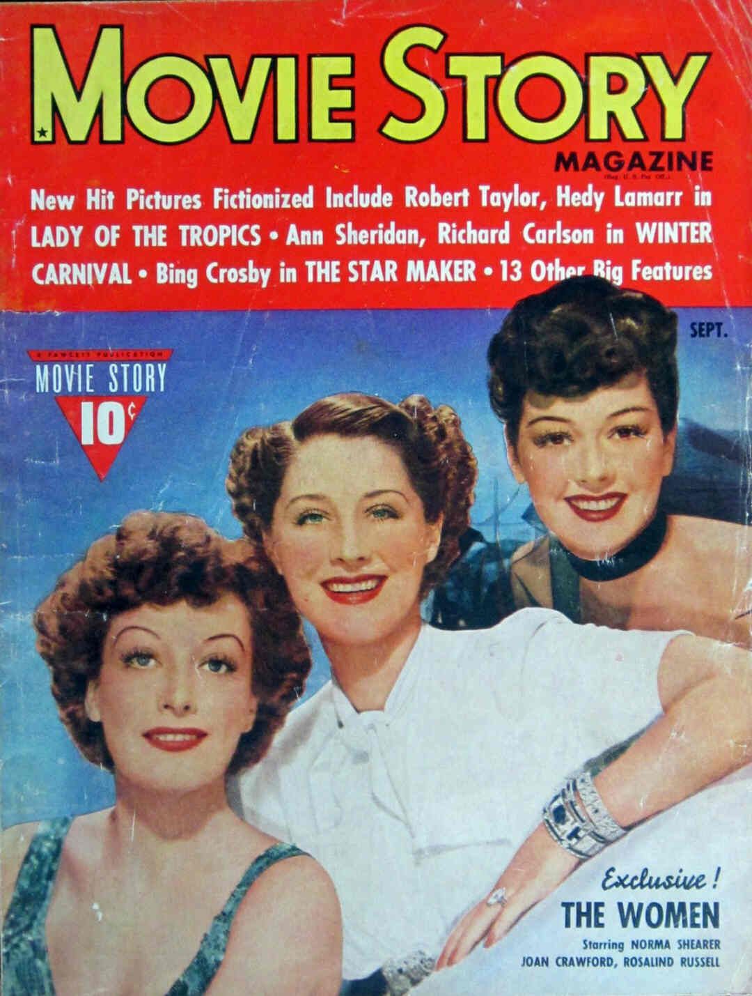 MOVIE STORY magazine side cover September 1939