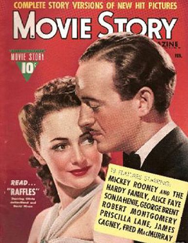 MOVIE STORY magazine side cover February 1940