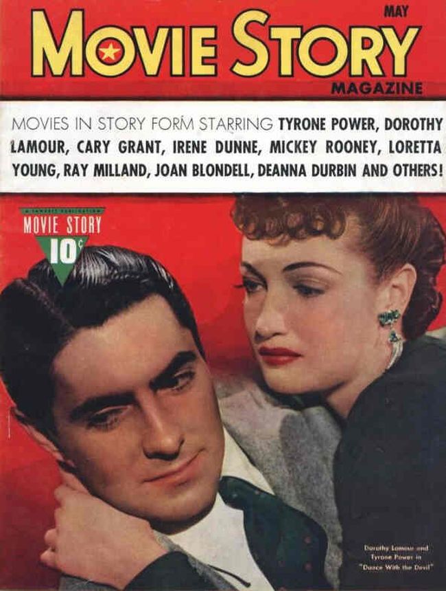 MOVIE STORY magazine side cover May 1940