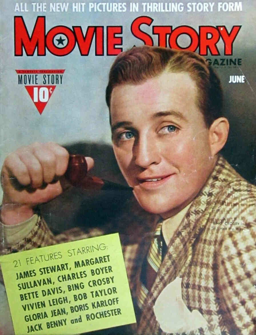 MOVIE STORY magazine side cover June 1940