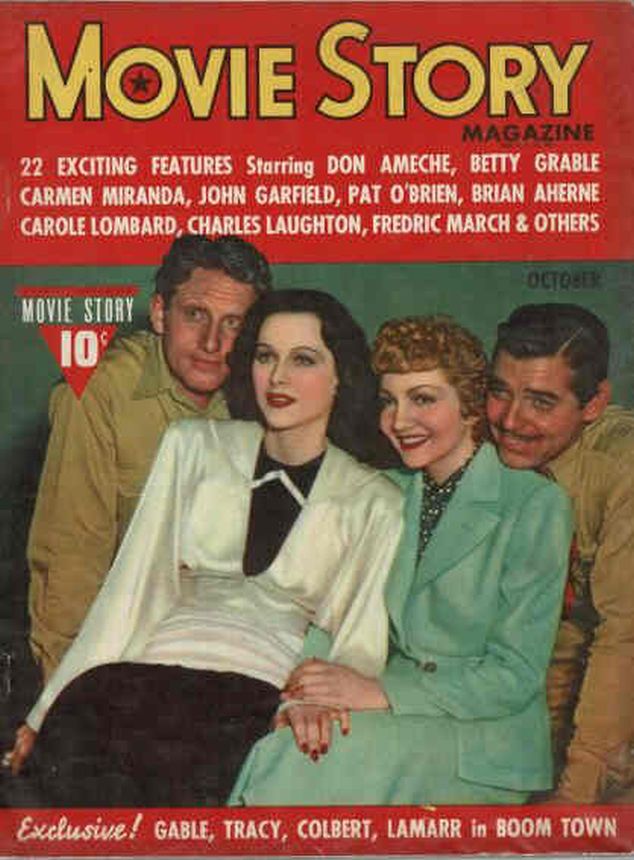 MOVIE STORY magazine side cover October 1940