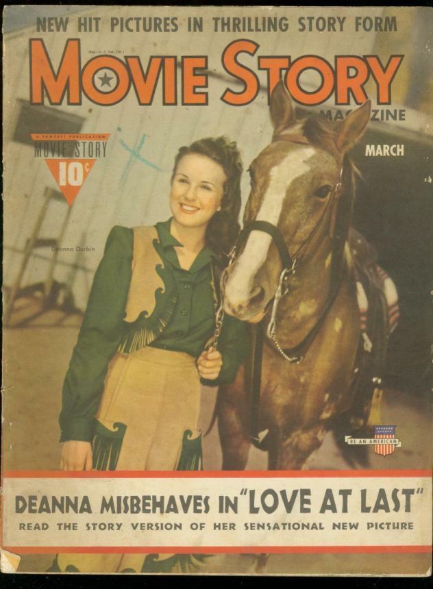MOVIE STORY magazine side cover March 1941