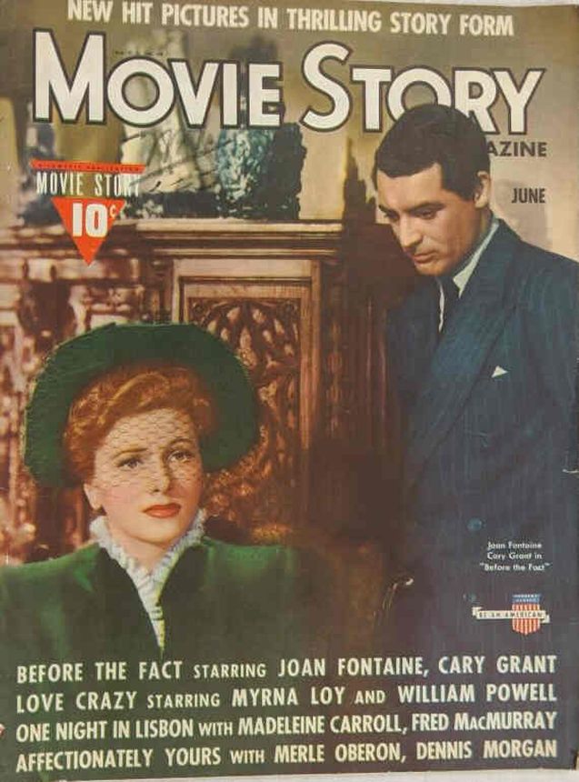 MOVIE STORY magazine side cover June 1941