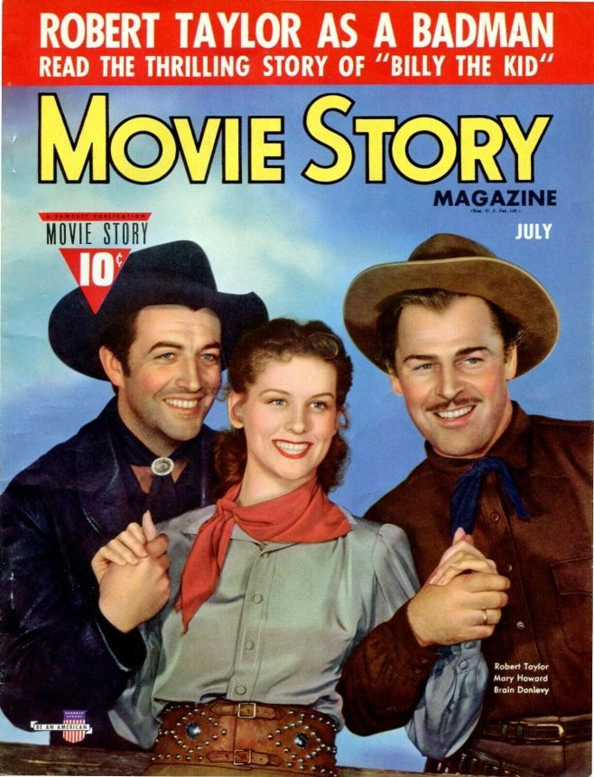 MOVIE STORY magazine side cover July 1941