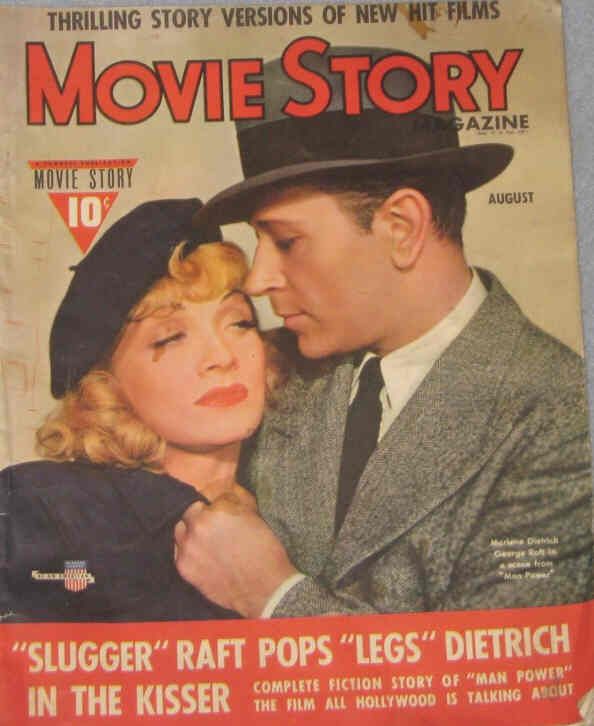 MOVIE STORY magazine side cover August 1941