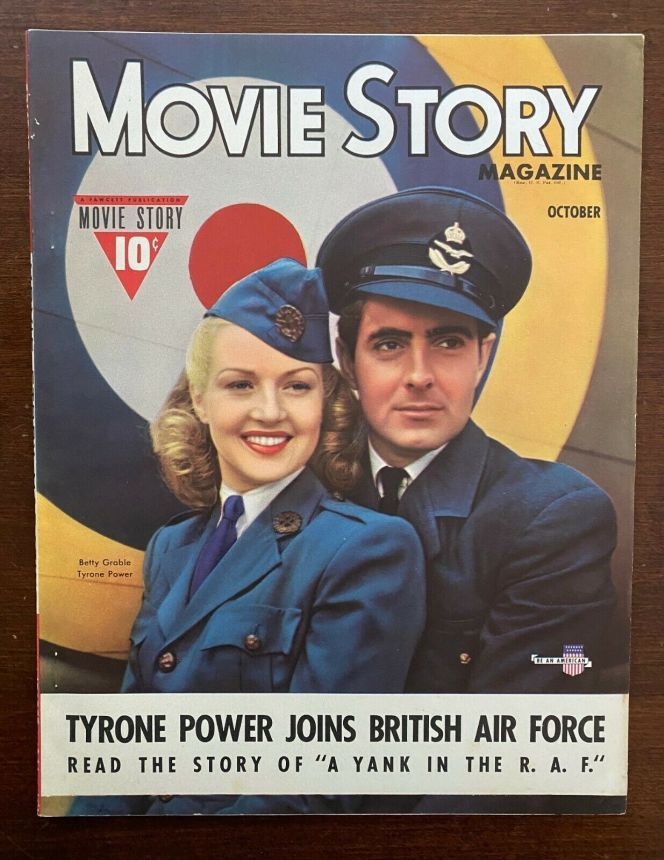 MOVIE STORY magazine side cover October 1941