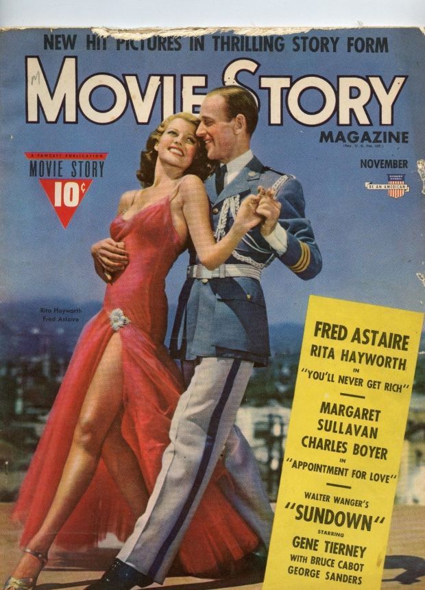 MOVIE STORY magazine side cover November 1941