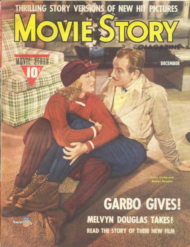 MOVIE STORY magazine side cover December 1941