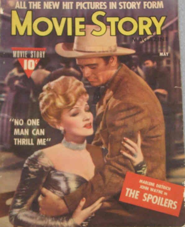 MOVIE STORY magazine side cover May 1942