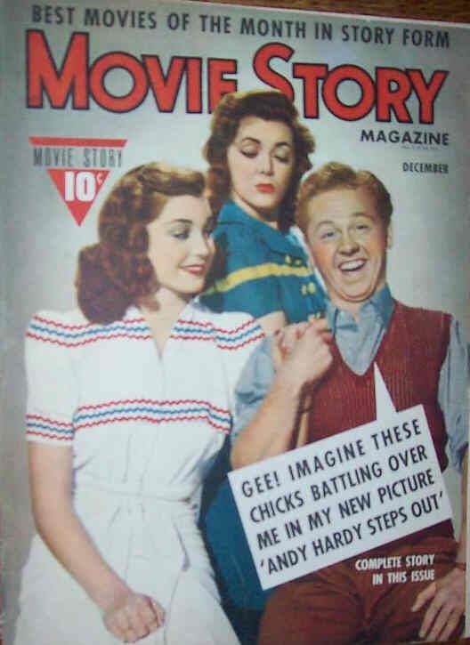 MOVIE STORY magazine side cover December 1942