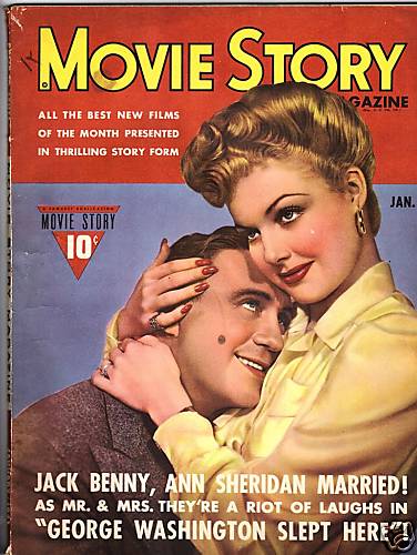 MOVIE STORY magazine side cover January 1943
