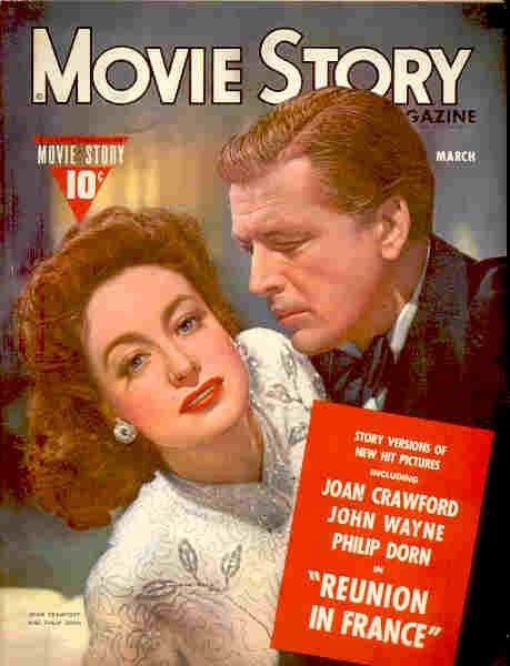 MOVIE STORY magazine side cover March 1943