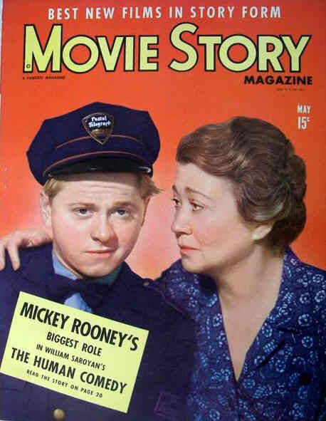 MOVIE STORY magazine side cover May 1943