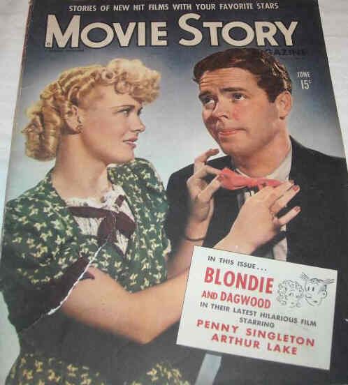 MOVIE STORY magazine side cover June 1943