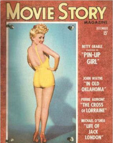 MOVIE STORY magazine side cover December 1943