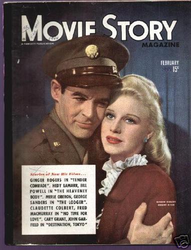 MOVIE STORY magazine side cover February 1944
