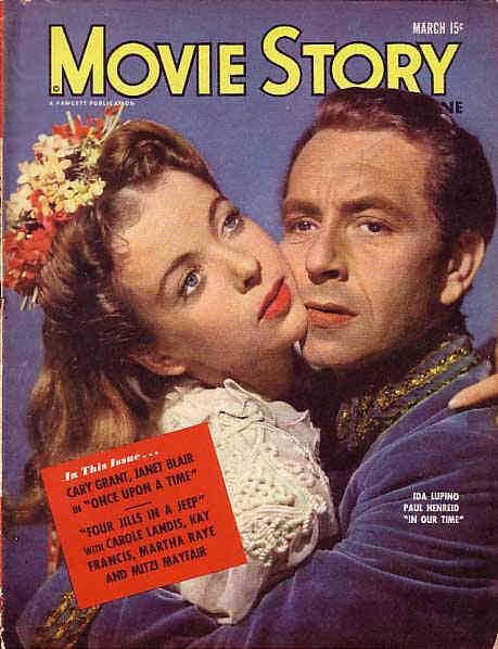 MOVIE STORY magazine side cover March 1944