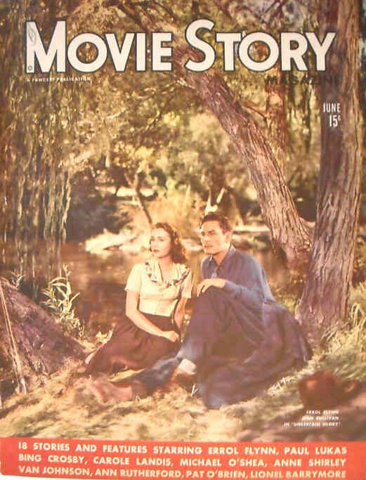 MOVIE STORY magazine side cover June 1944