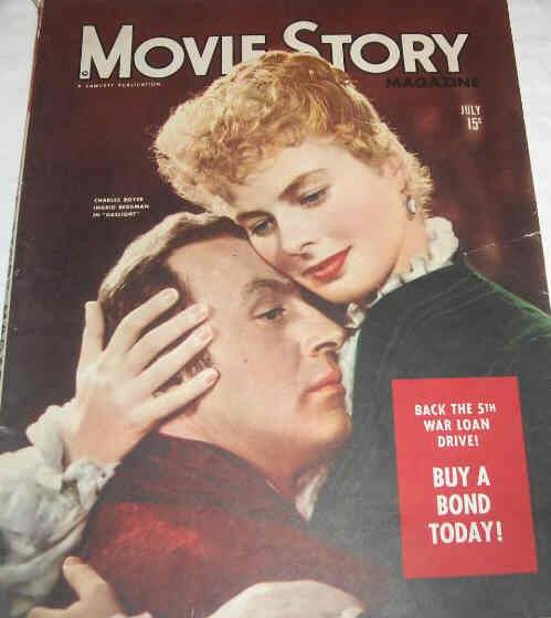 MOVIE STORY magazine side cover July 1944