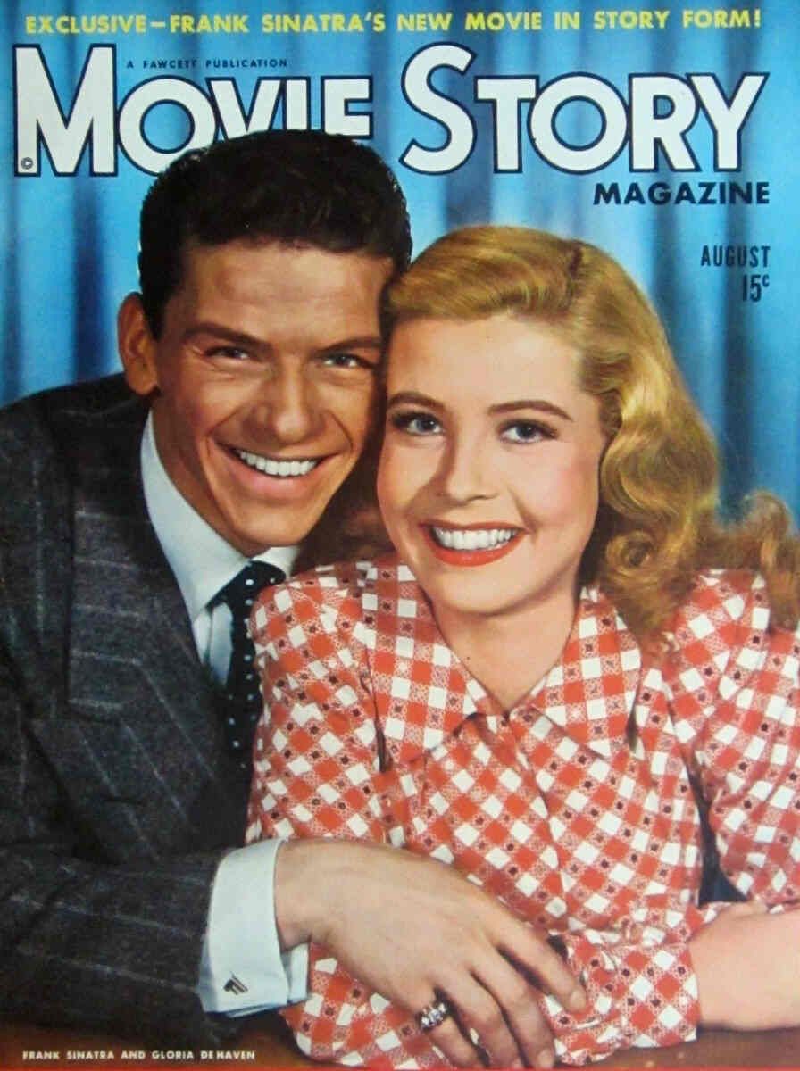 MOVIE STORY magazine side cover August 1944