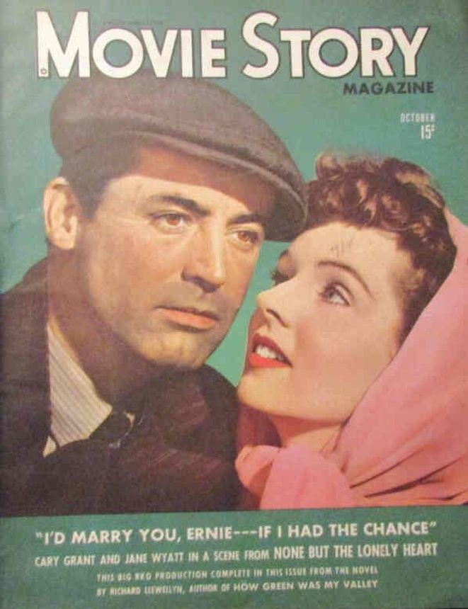 MOVIE STORY magazine side cover October 1944