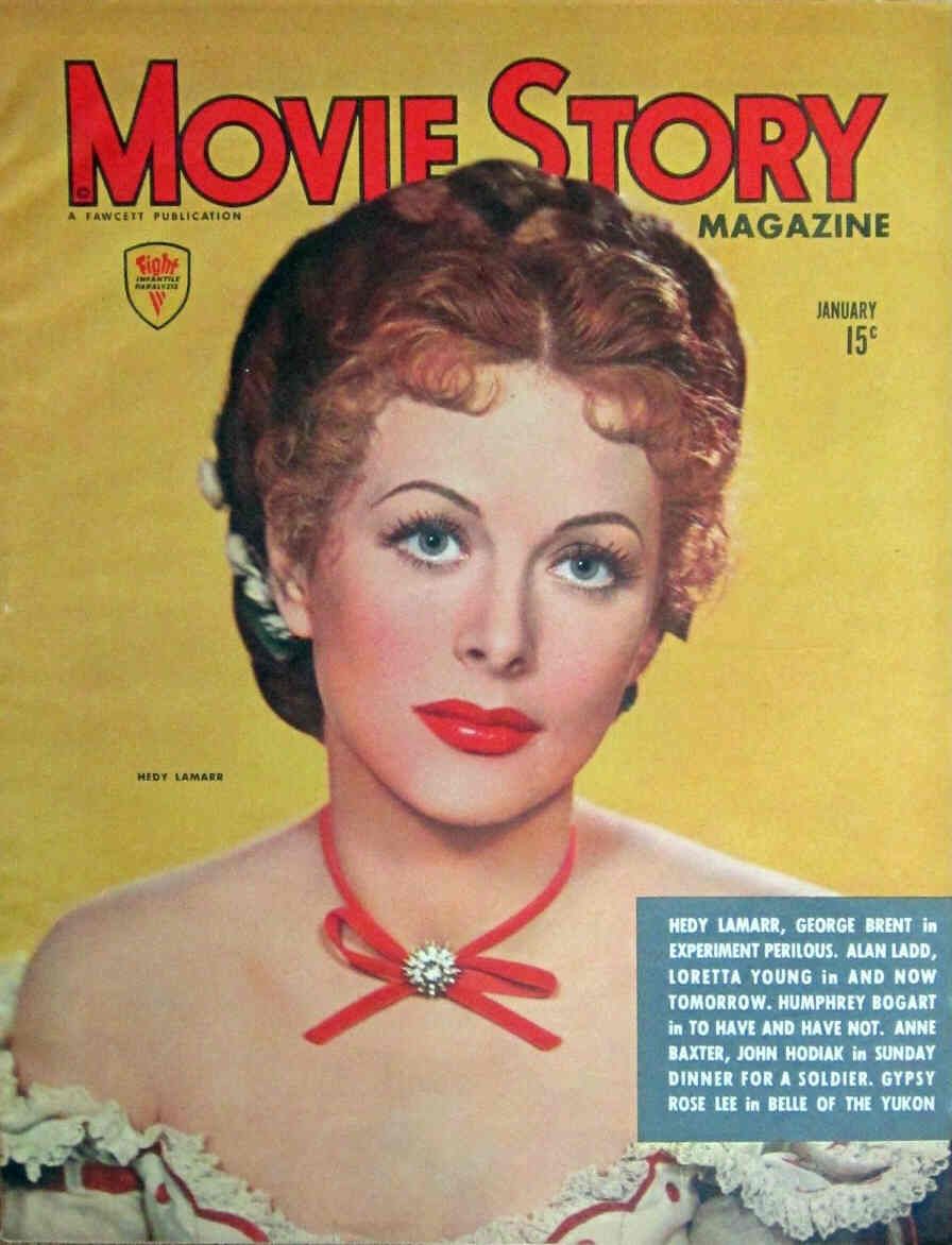 MOVIE STORY magazine side cover January 1945