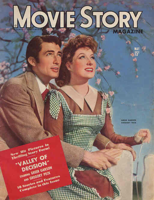 MOVIE STORY magazine side cover May 1945