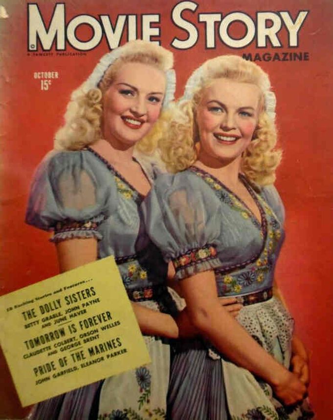 MOVIE STORY magazine side cover October 1945