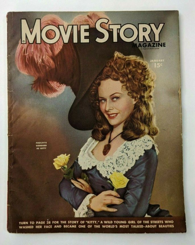 MOVIE STORY magazine side cover January 1946