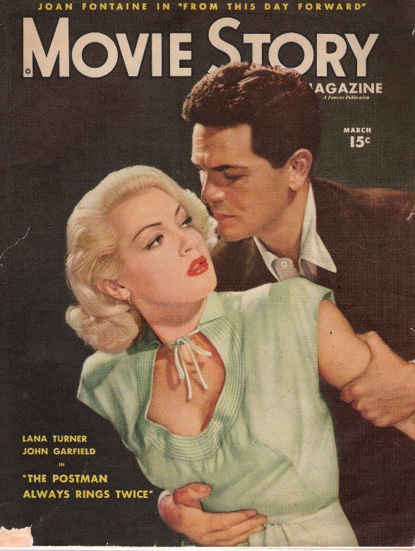 MOVIE STORY magazine side cover March 1946