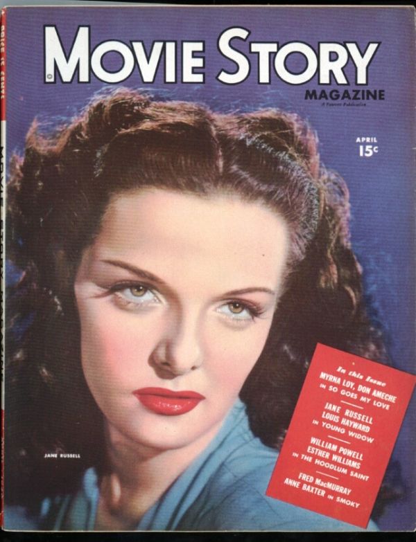 MOVIE STORY magazine side cover April 1946