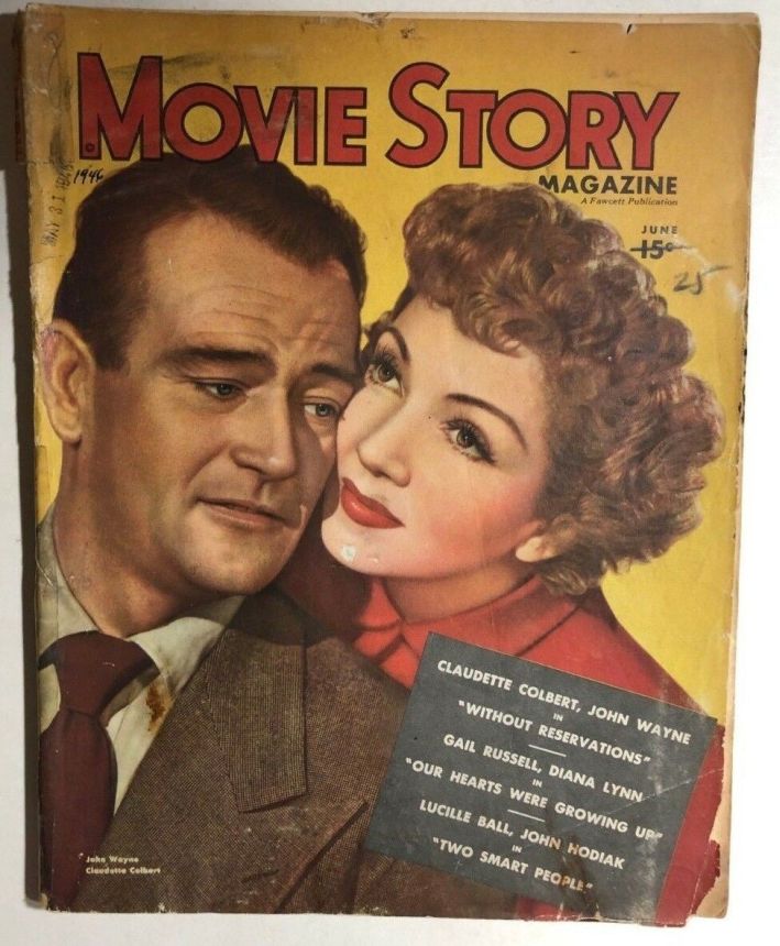 MOVIE STORY magazine side cover June 1946