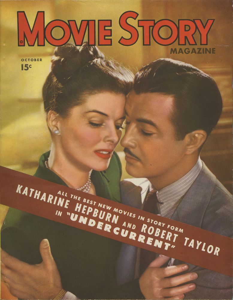 MOVIE STORY magazine side cover October 1946