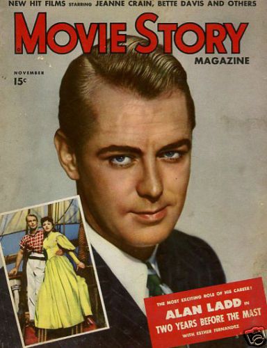 MOVIE STORY magazine side cover November 1946