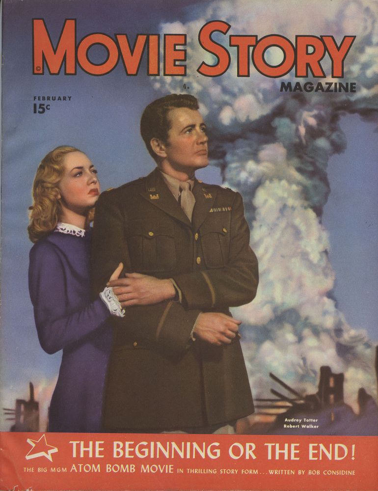 MOVIE STORY magazine side cover February 1947