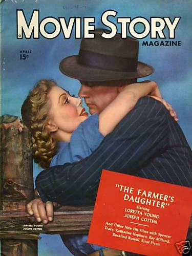 MOVIE STORY magazine side cover April 1947