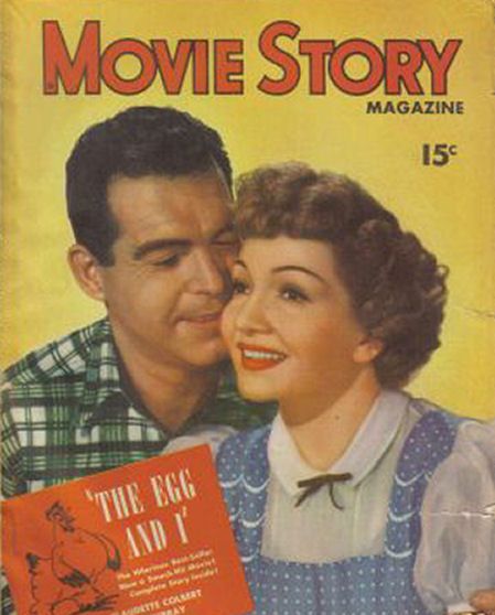 MOVIE STORY magazine side cover May 1947