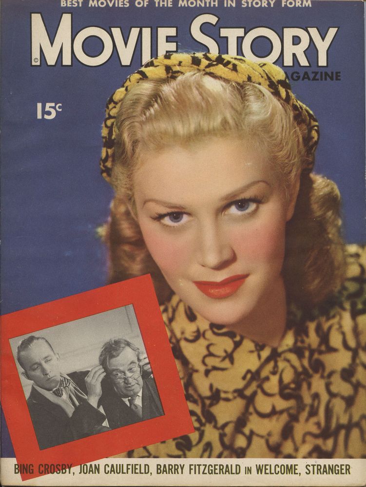 MOVIE STORY magazine side cover July 1947