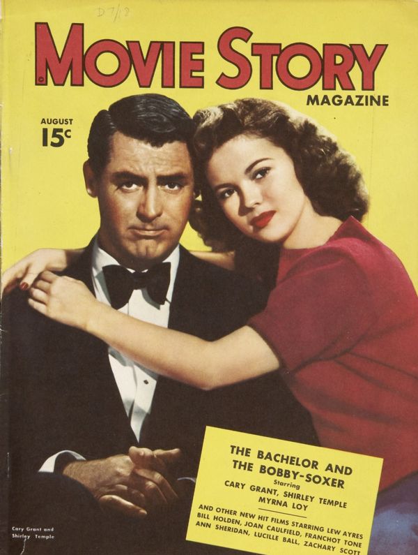 MOVIE STORY magazine side cover August 1947