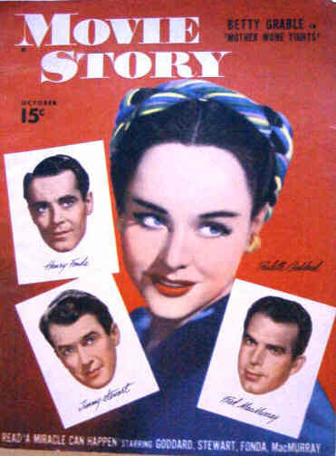 MOVIE STORY magazine side cover October 1947