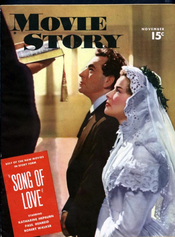 MOVIE STORY magazine side cover November 1947