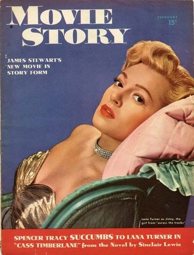 MOVIE STORY magazine side cover February 1948
