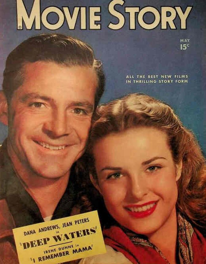 MOVIE STORY magazine side cover May 1948